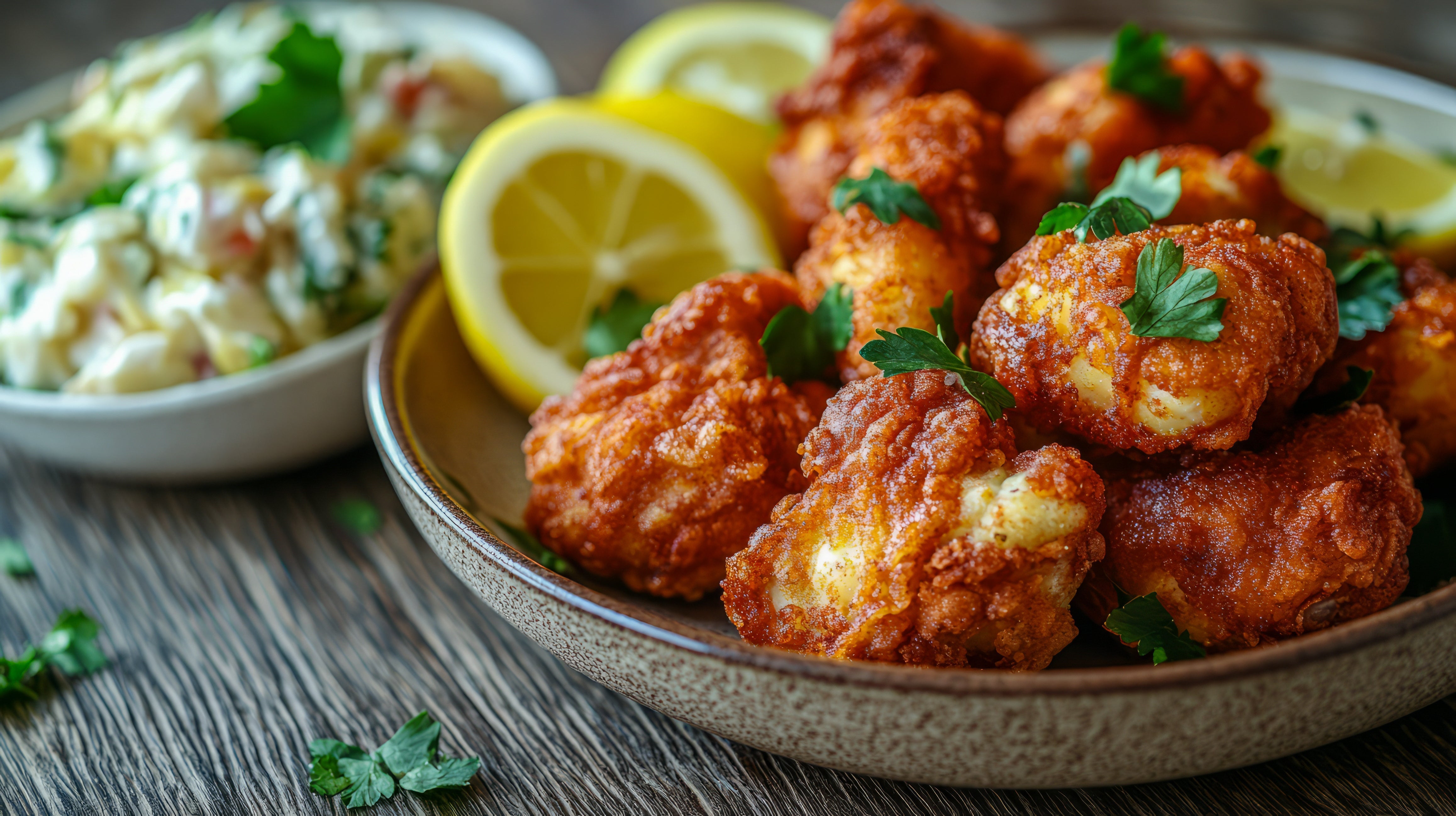 KFC-inspired Crispy Spiced Cauliflower Bites  *(Serves 4)*