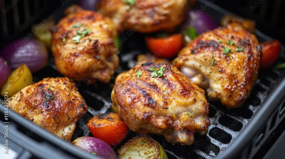 Mediterranean Roasted Chicken and Vegetables with Aromatic Seasonings