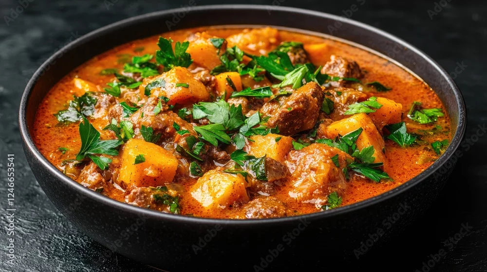 Spicy Beef and Sweet Potato Stew