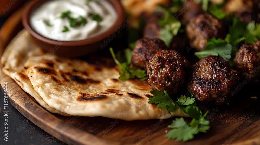 Spiced Lamb Koftas with Yogurt Sauce