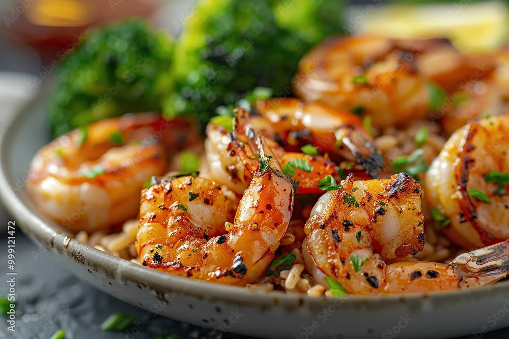 Spiced Shrimp with Garlic, Ginger, and Crispy Shallots